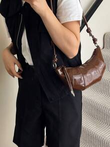 2025 New Croissant-Shaped Versatile Women's Handbag, Lightweight Commuter Small Crossbody Bag