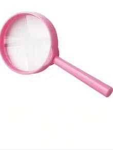 1 件彩色手持式 60 厘米放大镜，高清高倍学生专用阅读放大镜，便携且材质