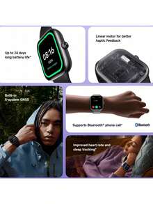 Xiaomi Redmi Watch 5 - 2.07 Inch AMOLED, 60 Hz, 24 Day Battery, 150+ Sports Modes, 5ATM Waterproof, GNSS, Heart Rate & SPO₂ Sensor, Bluetooth Calling, Aluminum Frame, Rotating Crown - Tím oải hương - Xem 3