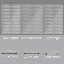 200片双眼皮贴+100片吸油纸+眼线笔，轻松打造眼妆 - 彩色 - 查看 10
