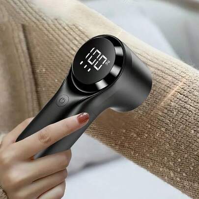 Tragbarer elektrischer Fusselentferner - USB Schnellladung, hocheffiziente Stoffrasierer, geeignet für Kleidung und Bettwäsche, kompaktes Design, digitale Anzeige, wiederaufladbarer Lithium-Akku, für Zuhause und Reisen, Fusselentferner, Bettwäschepflege, modernes Aussehen, robuste Konstruktion