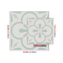 10/1 Pieza de Adhesivo de Piso Autoadhesivo Impreso con Patrones de Azulejos Cerámicos, Resistente al Agua, Antideslizante y Resistente al Desgaste. Piso de Vinilo Autoadhesivo, Rollo de Papel Tapiz. Resistente al Agua, Antideslizante, a Prueba de Arañazos, Resistente a la Humedad. Estilo Impreso de Grano de Madera, Decoración del Hogar Autoadhesiva de Vinilo, 20/30 cm, Piso de Azulejos de PVC con Patrón de Madera. Azulejos de Piso Autoadhesivos