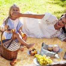 Waterproof Picnic Blankets Outdoor Blanket Foldable 2 In 1 Double Layer Sandproof Beach Mat With Carry Strap For Camping Lawn Park Beach Grass Yellow White