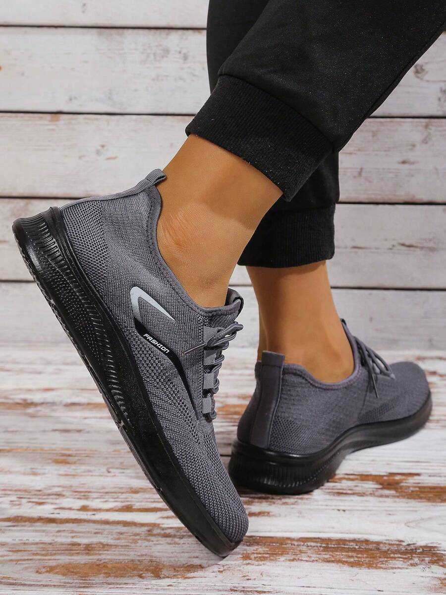 2025 New Style Unisex Breathable Casual Sports Shoes. Lightweight, Soft Sole, And Non-Slip, Suitable For Daily Commutes And Walks, All Year Round. - 灰色 - 查看 1
