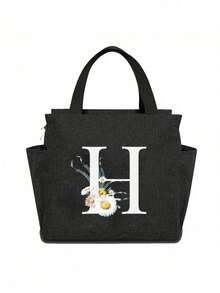 1 buc Geantă termică cu buzunar dublu Geantă de prânz cu capacitate mare, cu imprimeu de floarea-soarelui, pentru studenți, geantă termică pentru mese, geantă termică portabilă pentru picnic, geantă de prânz termică pentru birou, geantă de prânz școlară, geantă de prânz izolată pentru cutie de prânz, recipient pentru prânz pentru serviciu, birou, vacanță, pentru bărbați, pentru femei, pentru camping, cutie de prânz școlară, geantă de prânz multifuncțională pentru femei, cutie de prânz pentru școală, geantă impermeabilă pentru călătorii