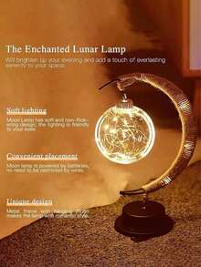 1pc Decorative Lamp, LED Rattan Atmosphere Lamp, Holiday Decoration Light, For Home Decor, Holiday Decoration, Kitchen Decor, Party Decor, Wedding Decor, Bedroom, Study, Living Room, Reading Room, Bar, School, Office, Bathroom, Suitable For Halloween, Christmas, Valentine's Day, Mother's Day, Can Be Used As Holiday Gift