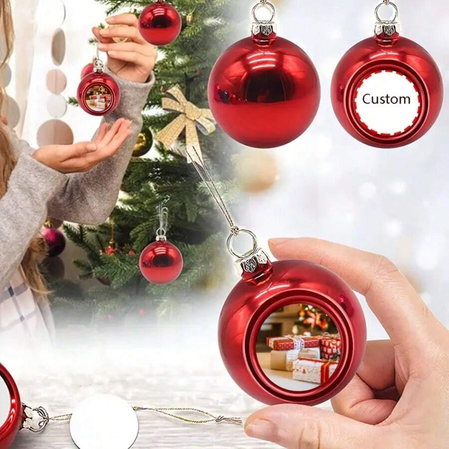 Customizable Resin Christmas Ornaments With Dog Bone Tags And Blessings For The Christmas Tree. - Multicolor - View 1