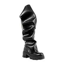 Women Mid Calf Slouchy Boot Fashion Detachable Shoes - 紅色 - 查看 6