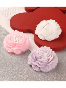 1 pièce/1 set Bougie rose, convient pour mariage, anniversaire, fête, Noël, banquet, décoration de vacances, bougies sans fumée/décorations de souvenirs, souvenirs d'anniversaire, cadeau, bougie parfumée mignonne, le meilleur cadeau pour les amis et la famille.