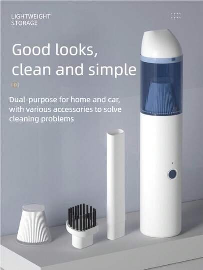 OBOVAY Car Stofzuiger Cleaner Cleaning Supplies, Cordless held Powerful Portable Cleaner, Rechargeable Home Free Accessories. Interior Cleaning, Computer Desktop Cleaning. Small Size, Easy To Store, Take Out The Dust Cup, Straight (Brushless Type Upgraded, Upgraded Suction Power) view 3