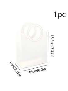 1pc Hand-Held Gift Bag, Frosted Gift Packaging Bag, Hand-Held Shopping Bag, Large-Capacity Gift Bag, Holiday Essentials, Suitable For Parties, Birthdays, Weddings, Festivals, Etc., Is A Perfect Choice For Gift Giving, Holiday Gifts.