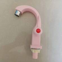 1 pieza Grifo de cocina de plástico moderno - Válvula de agua fría única, fácil instalación, diseño contemporáneo para fregadero o lavabo, diseño curvo