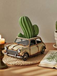 1 件硅胶卡通车辆模具（汽车/公共汽车/老式露营车）- 适用于水泥多肉植物花盆、储物盒、烛杯/烛台和混凝土/石膏/粘土工艺品，可重复使用且形状不对称，是理想的圣诞节/生日礼物 - 白色 - 查看 6