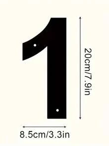 1PC 0-9 Free Combination House Number, Metal Address House Numbers, Home Address Number Plate, Wall-Mounted Home Decoration For Entrance Garden Outdoor Garage Door, Metal Wall Art, Thanksgiving Christmas Gifts Christmas Decorations Room Decor