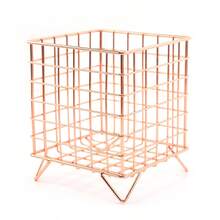 Metal Wire Storage Basket, Creative Desktop Organizer Basket, Wrought Iron Storage Rack, Office Desk Organizer Basket - Coffee Capsule Storage Box - Multi-Function Desktop Storage Box - Bathroom Toiletries Storage - Suitable For Kitchen, Bathroom, Living Room, Bedroom, Office And Other Spaces, Desktop Organizer, Storage Box, Tissue Box, Cosmetic Storage Box, Pen Holder, Essential For Back To School - Multicolor - View 8