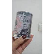 1 Stück Sparschwein in Dollarform, versiegeltes Münzsparschwein in Euro-Metall, Spardose, zufälliger Stil & Farbe, Geschenk für Feiertage