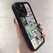 Funda de teléfono de lujo con estampado de leopardo, diseño de estampado, cubierta protectora mate, protección completa de 360 grados para 11 12 13 14 15 16 Pro XR X/ XS 8 Plus SE Smartphones - Colores mixtos - Ver 2