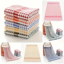 5-Pack Absorbent Plaid Dish Towels - Reusable Kitchen Cleaning Cloths For Drying Dishes And Cleaning Dirty Utensils, Kitchen Towels - 5pcs - View 7