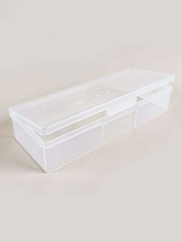 Multifunctional Clear Storage Box - For Categorizing Nail Tools, Press-On Nail Tools, Manicure/Pedicure Kits, Nail Art Accessories. Also Fits Stationery, Small Jewelry, Cosmetic Samples. Ideal For Home Vanity Storage, Nail Studio Organization, Students' Back-To-School Arrangement. Practical Gift For Nail Enthusiasts, Students, Best Friends On Birthdays & Festivals. Perfect For Multi-Category Small Item Storage.