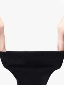 6 pares de calcetines negros gruesos de media pantorrilla, versátiles para uso diario, esenciales para otoño/invierno