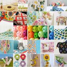 1/3包 50克 4股钩针线，带记号扣的钩针线，初学者钩针套装，多包装编织线，优质腈纶线，柔软钩针线，DIY工艺品，围巾（配饰颜色随机）