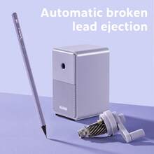 Deli 5-Gear Adjustable Rotary Pencil Sharpener - Large Capacity & Long-Last Blade For Office, School, And Art Use