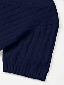 春夏自由式白色、黑色、卡其色毛衣，时尚简约商务休闲通勤优雅度假高端百搭修身可爱上衣，复古韩风 - 深藍色 - 查看 7