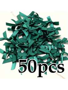 (200 piezas/50 piezas por bolsa) Lazos de cinta de 4 cm de colores surtidos, para envolver regalos y hacer pinzas/diademas para el cabello