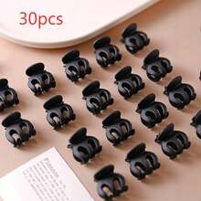 20/30个可爱花朵发夹，中号秋冬爪夹发饰，适合女士度假装扮和夏季穿着 - 彩色 - 查看 6