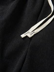 Women's Plus Size Fleece Lined Straight Leg Sweatpants, Warm And Comfortable Casual Pants For Winter