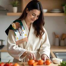 1 pieza/2 piezas/100 piezas Toallas de cocina y toallas para lavar platos con ilustraciones de dibujos animados con temática navideña, adecuadas para restaurante, cocina, baño, decoración interior, decoración de fiesta, regalos navideños, se pueden dar como regalos de Navidad - Multicolor - Ver 7