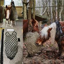 1 件/2 件 120 厘米干草袋、慢速喂食袋、耐用且易于使用的网状设计马喂食器、干草网、慢速喂食网、网袋、干草袋、长干草网、马慢速喂食网、稳定用品，适用于农场和牧场马、驴、牛和羊 - 彩色 - 查看 10