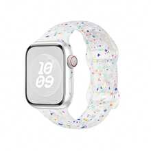 Sports Silicone Bands Compatible With Apple Watch Band 38mm 40mm 41mm 42mm 44mm 45mm 49mm, Soft Sport Waterproof Strap Replacement Wristband For Apple Watch Ultra Series 9 8 SE 7 6 5 4 3 2 1 Women Men