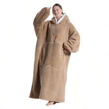 Nowa bluza z kapturem dla kobiet w dużym rozmiarze, miękki, ciepły i wygodny koc z kieszenią z przodu, unisexowe, ciepłe, zimowe ręczniki prysznicowe do salonu piękności, hotelowe artykuły sportowe, artykuły gospodarstwa domowego, ręcznik, ręcznik kąpielowy do pielęgnacji skóry