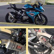 Escape Silenciador Para Moto Universal 370mm 51mm Titanio - por defecto - Ver 6