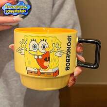 SpongeBob SquarePants 280毫升海绵宝宝陶瓷杯，乔迁礼物，生日礼物，水杯，办公杯，新款女士设计 - 彩色 - 查看 8