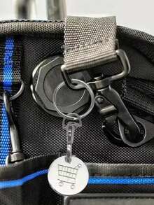 1pc-10pcs Shopping Cart Token Supermarket Trolley, Stainless Steel Shopping Trolley Remover, Shopping Trolley Token Pendants, Shopping Trolley Chips, Metal Stainless Steel Keychain, Keyring Decoration With Trolley Unlocking Key, Keyring Accessory