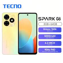 Tecno Spark Go 2024 3+64GB Android T-Go T606 - golbal Version3GB RAM 64GB Dual SIM 4G 6.6" 90Hz Display 13MP HDR Portrait Camera 5000mAh - 金色 - 查看 1