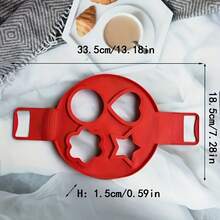 1PC Pancake Maker Non-Stick Cooking Tools Round Heart Square Flower Pancake Maker Egg Cooker Frying Pan Egg Mold Kitchen Baking Accessories, Kitchen Cooking Supplies - Multicolor - View 6