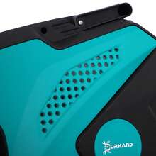 DURHAND 15m Garden Hose Reel Wall Mounted Auto Rewind With 7 Patterns Spray Nozzle, Includes Wall Fixings - Blue - View 6