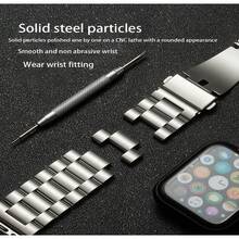 Stainless Steel Business Watch Band Strap Suitable For Series 10, 9, 8, 7, 46mm, 42mm, 45mm, 41mm Ultra 2/1, 49mm Se 6, 5, 4, 44mm, 40mm, 3, 42mm, 38mm Ultra-Thin Watch Band - Multicolor - View 4