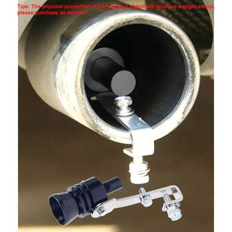 Creador de sonido de tubo de escape de silbato de turbina modificado para automóvil, 1 pieza/2 piezas, tamaño grande adecuado para cilindrada: 2.0L-2.4L, diámetro de tubo de escape adecuado: 44-55mm