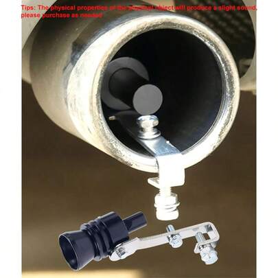 Car Modified Turbine Whistle Exhaust Pipe Sound Maker, 1pc/2pcs, Large Size Suitable For Displacement: 2.0L-2.4L, Suitable Exhaust Pipe Diameter: 44-55mm