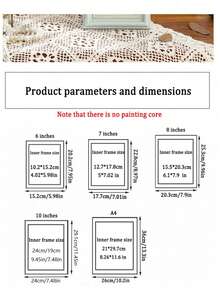 1pc Retro European Style Photo Frame Decorative Photo Frame, 5 Inches, 6 Inches, 7 Inches, 8 Inches, 10 Inches, A4 Size, Photo Display Frame, Horizontal And Vertical Dual-Purpose Photo Frame, Suitable For Desktop And Wall Display, Office And Home, Living Room, Bedroom Decoration, Wedding, Valentine's Day, Christmas