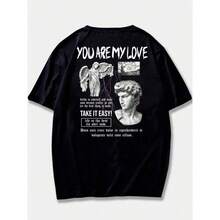 Men T-Shirt Co-Ords - màu đen - Xem 1