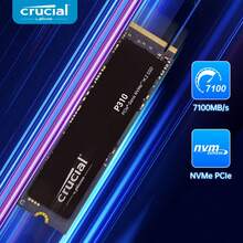 Crucial P310 SSD M.2 2280 PCIe Gen4 NVMe Internal SSD, Up To 7100 MB/S, Gaming For Laptop And Desktop PC, SSD Hard Drive, Gaming Pc Upgrade, Sleek Design, Highperformance Build, Pc Upgrade, Pc Builders - Black - View 2