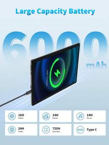 Relndoo Tablet Android 2025 Newest, 10.1-Inch Tablet With Case, RK3562 Quad-Core 2.0 GHz, (4GB+4GB) RAM+64GB ROM, Android 14 Tablet With 6000mAh Battery, 2MP+8MP Dual Camera, 1280*800px HD Touchscreen, Wireless, 802.11n Wifi6 2.4g/5.0g, GMS Certified Computer Tablets PC With Tablet Protective Film (Without Adapter)-Pink