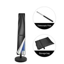 Banana-Shaped 210D Umbrella Cover With Buckle - Waterproof Durable Protection For Patio, Garden, Outdoor, Easy To Install Cover - Black - View 8