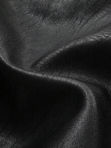 Fustă midi creion elegantă, stil business, din piele, stil vintage, cu talie înaltă, croială slim fit, pentru naveta zilnică - Negru - Vizualizare 10