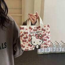 Sanrio Sanrio, Cartoon Cute Hello Kitty Shoulder Bag, Stylish And Casual, Large Capacity, Suitable For Daily Commute As A Handbag Or Cross-Body Bag For Office Workers.